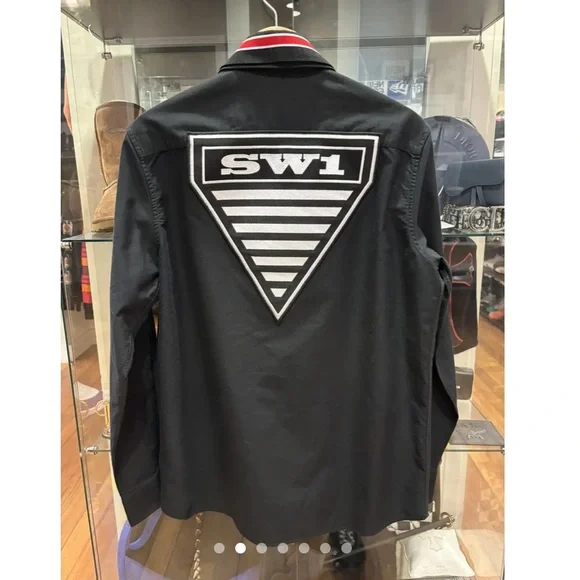 Burberry Black Shirt with Red and White Accents - Picture 2 of 5